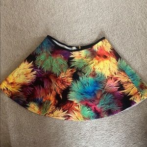 Colorful flowy skirt